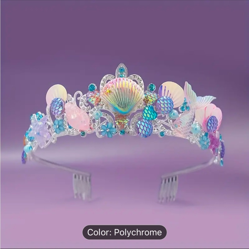 Mermaid-Inspired Polychrome Tiara